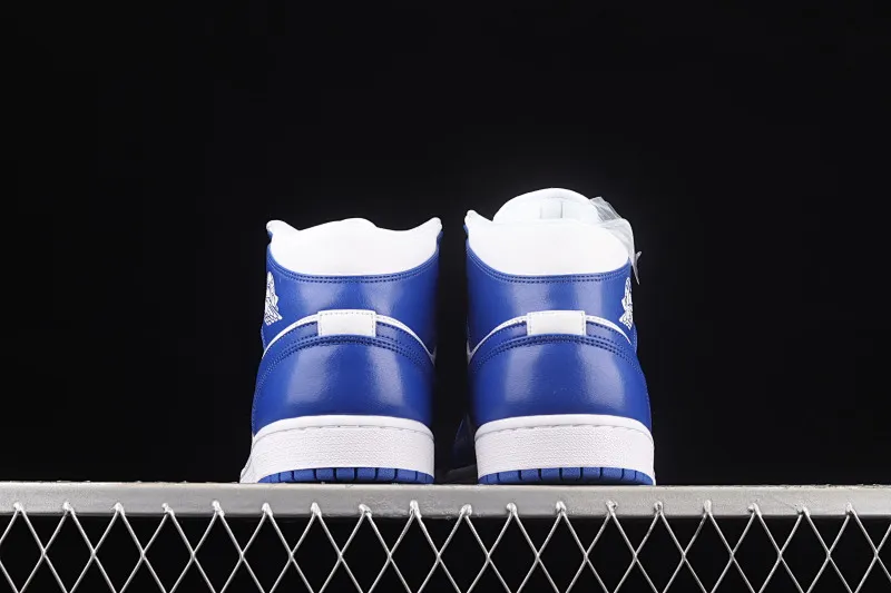 All categories Air Jordan Jordan series basketball shoes Air Jordan 1 Mid Air Jordan 1 Mid AJ1 Joe 1 Kentucky Blue Zhongbang basketball shoes BQ6472-104